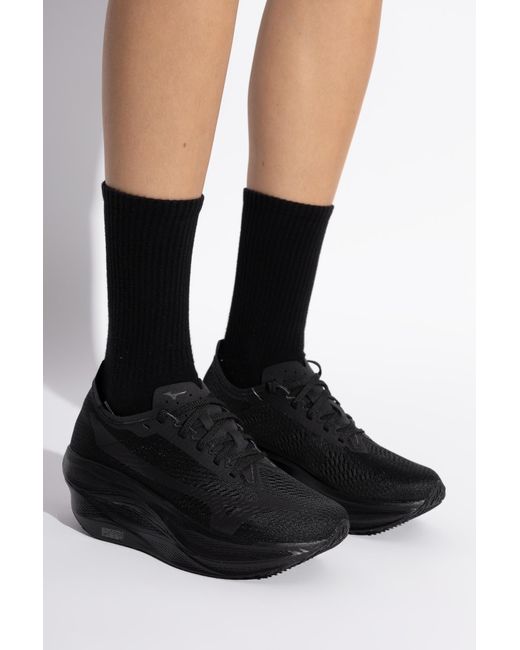Comme des Garçons Black Round-Toe Sneakers