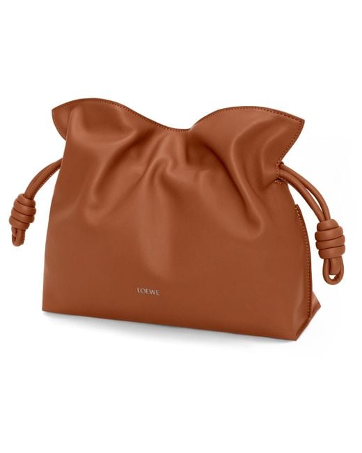 Loewe Brown Medium Flamenco Clutch