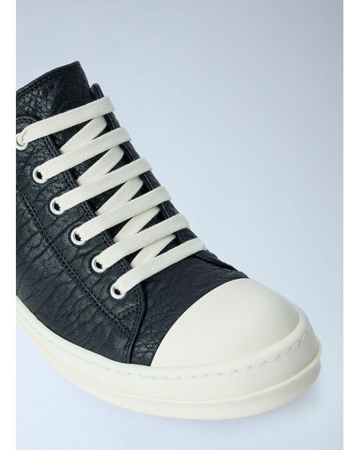 Rick Owens Blue 'Low Sneaks' Sneakers