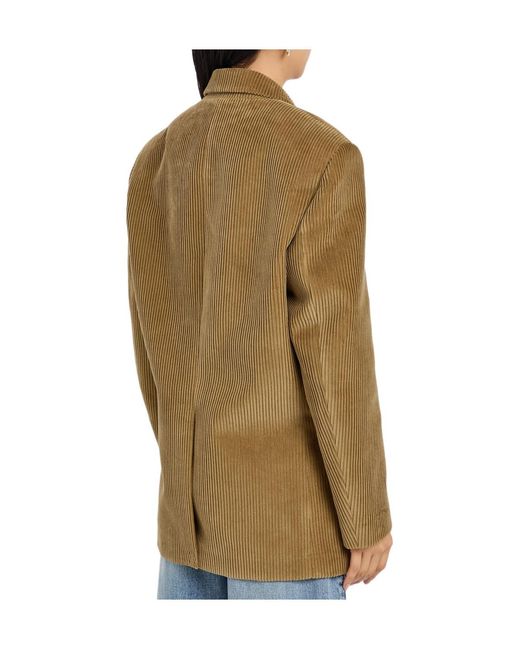 Rohe Green Oversized Corduroy Blazer