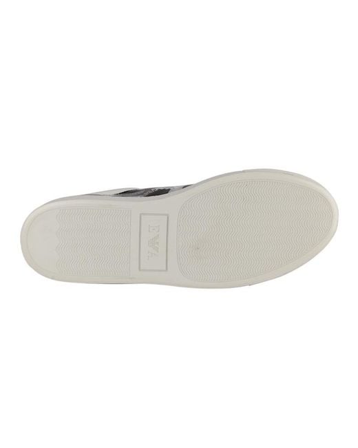 Emporio Armani Multicolor Logo Lacing Casual Sneakers for men