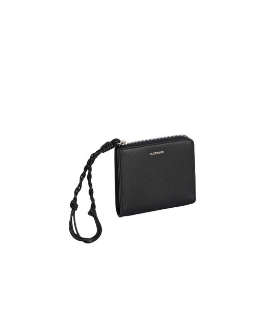 Jil Sander Black Tangle Card Holder for men
