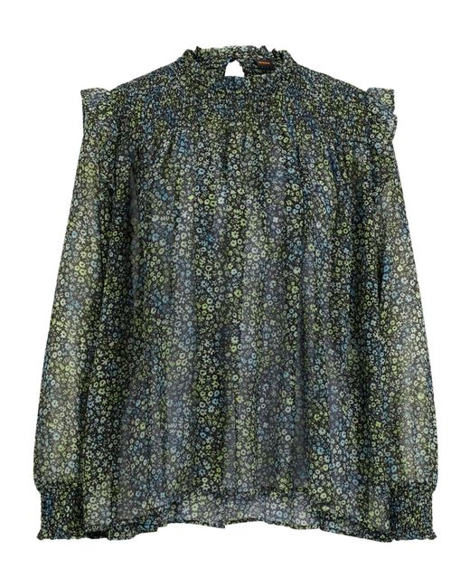 Boss Green Ditsyfloral Chiffon Longsleeve Blouse