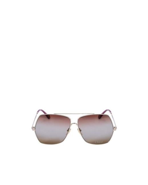 Chloé Multicolor Chloé Eyewear Square Frame Sunglasses