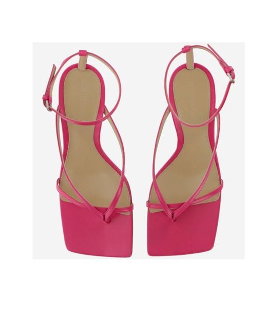 Bottega Veneta Pink Stretch 110Mm Sandals