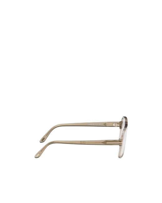 Tom Ford White Eyewear Pilot Frame Glasses