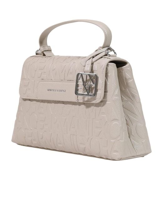 ARMANI EXCHANGE Natural Flap Shoulder Bag