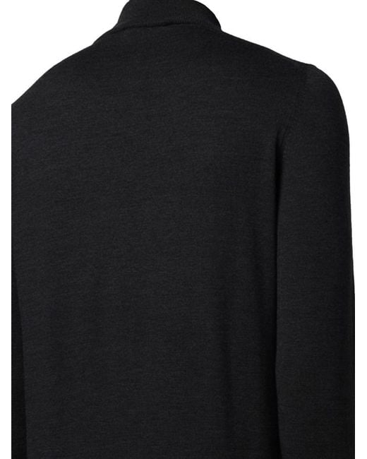 Gran Sasso Black Turtleneck Sweater for men
