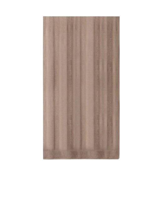 Elisabetta Franchi Brown Jacquard Striped Square Scarf