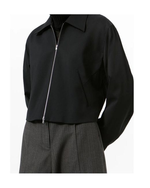Our Legacy Black Statue Cropped Zip Jacket