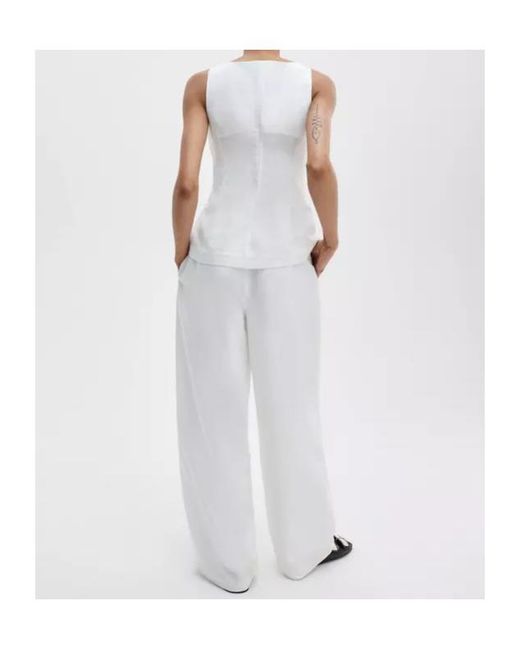 Rag & Bone White Chappel Tailored Pant