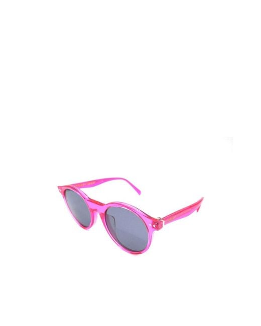 Céline Purple Geometrical Frame Sunglasses