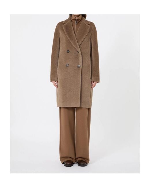 Max Mara Brown Long-Sleeved Coat