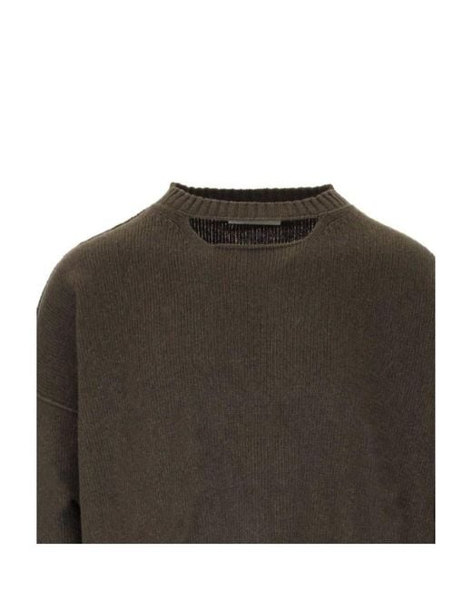 Ambush Green Cut-Out Detailed Sweater for men