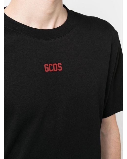 Gcds Black Logo T-shirt for men