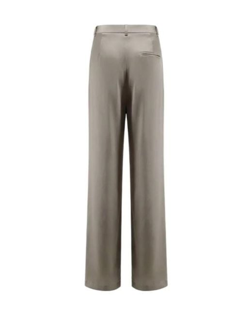 Alysi Gray Flared Tailored Pants