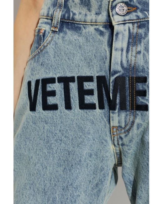 Vetements Blue Belt-Loop Jeans