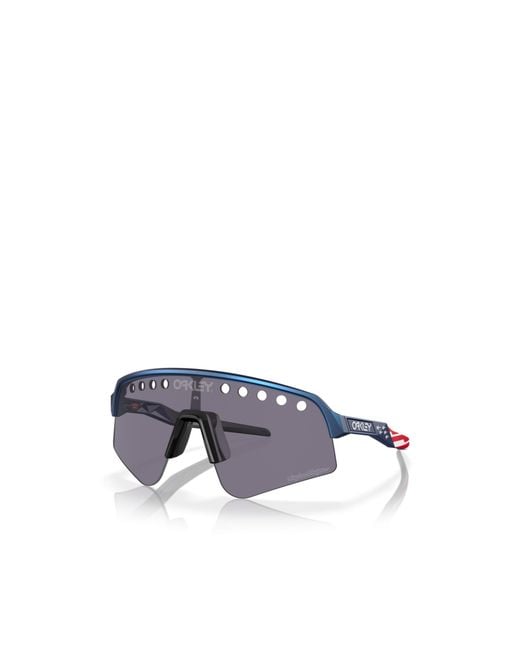 Oakley Blue Sutro Lite Sweep Shield Sunglasses for men
