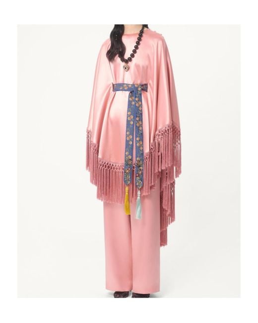 Valentino Pink Double Duchesse Trousers