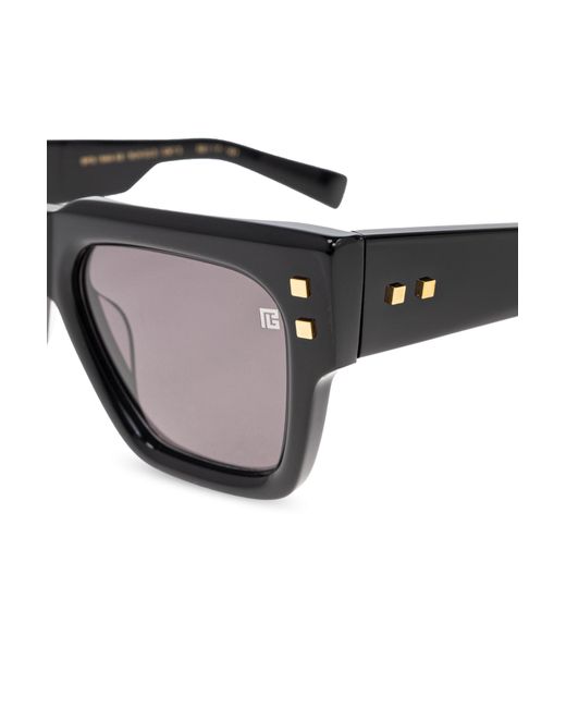 Balmain Black Eyewear Square Frame Sunglasses