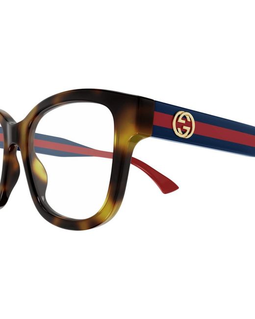 Gucci White Eyewear Square Frame Glasses