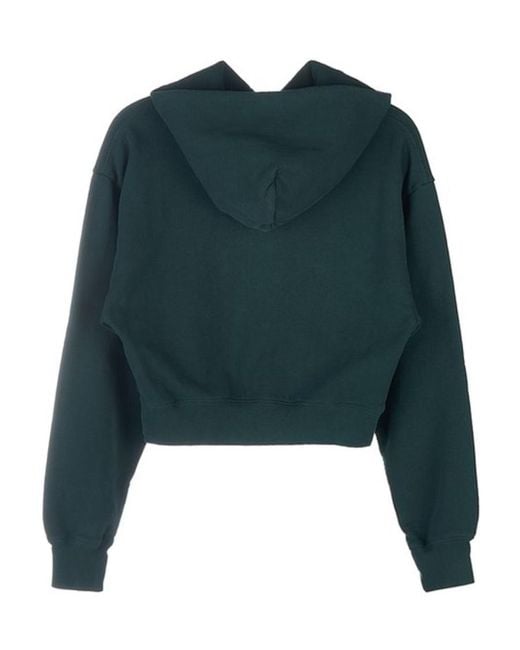 Sporty & Rich Blue Health Ivy Cropped Hoodie