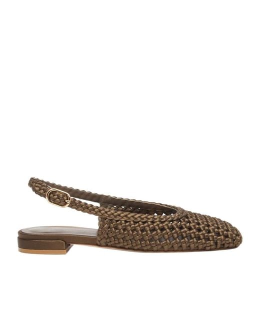 Stuart Weitzman Brown Marina Slingback