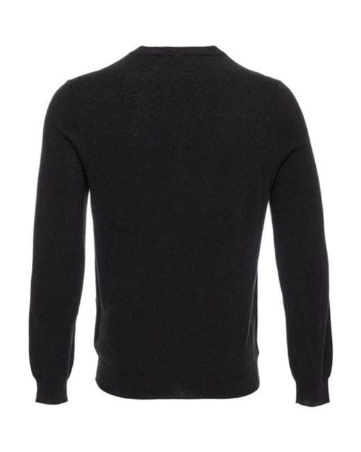 Moschino Black Embroidered Logo Pullover for men