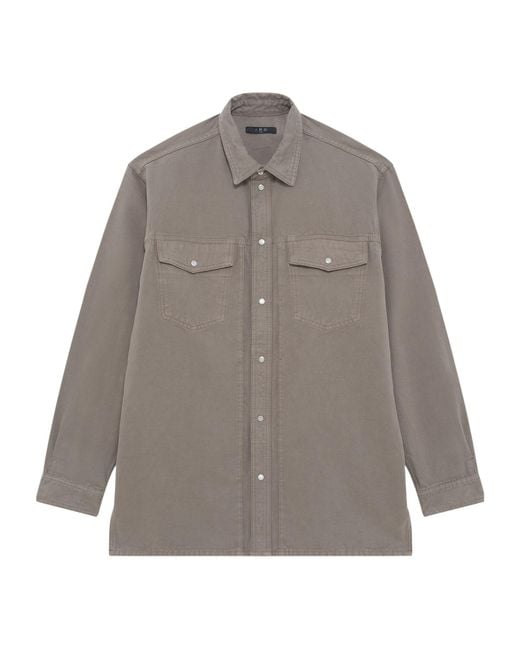 IRO Gray Long-Sleeved Shirt for men