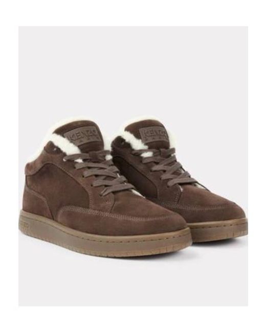 KENZO Brown Dome Sneakers for men