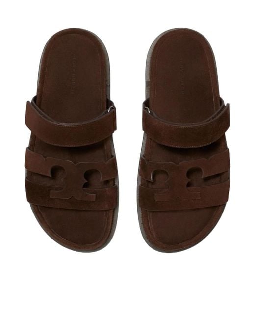 Tory Burch Brown Ines Sport Sandals