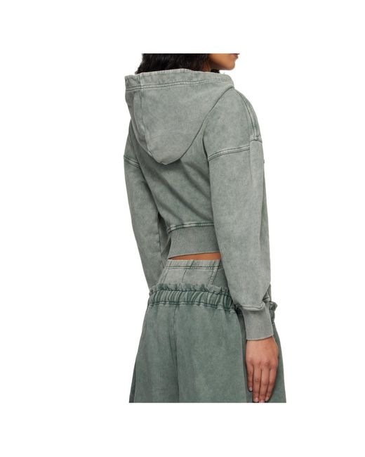 KNWLS Gray Haze Cropped Zip-Up Sweatshirt