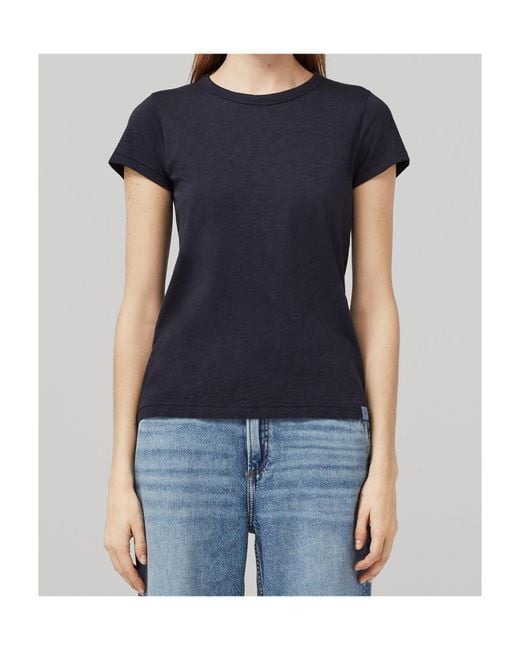 Rag & Bone Blue Logo Short-Sleeved T-Shirt