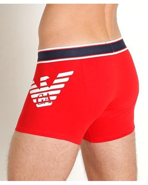 Emporio Armani Red Logo Underwear for men