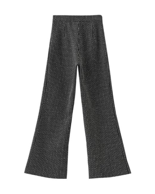 Marissa Chiara Gray Wide-Leg Casual Pants