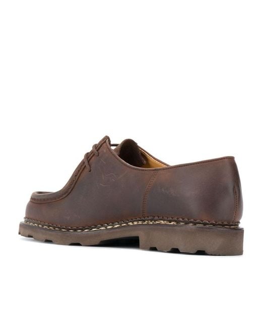 Paraboot Brown Michael Marche Lace-Up Shoes for men