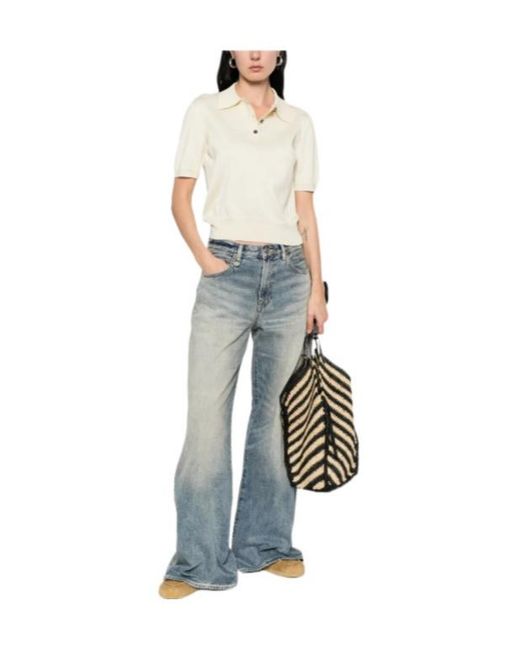 A.P.C. White Ruby Polo Top