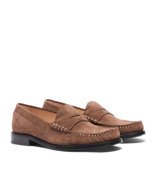 Stuart Weitzman Brown Lottie Loafer