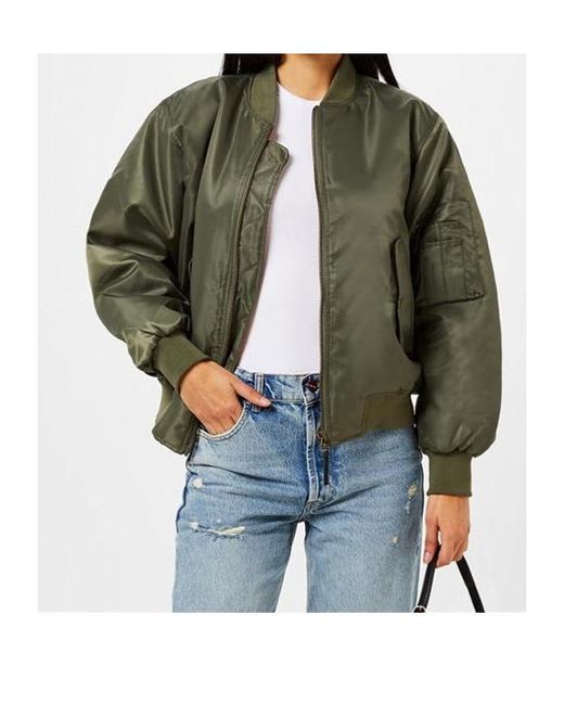 Anine Bing Green Long Sleeve Casual Jacket