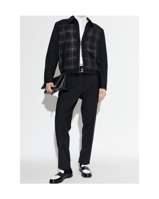 DSquared² Black Tailored Wool Pants for men