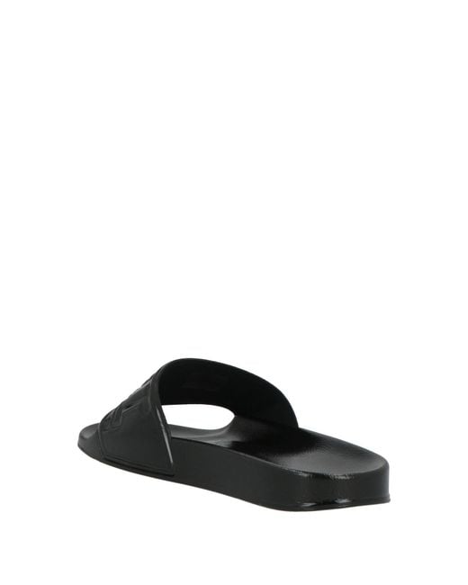 DIESEL Black Simple Slippers