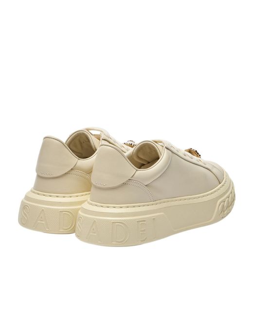 Casadei Natural Off Road Pearl Low-Top Sneakers