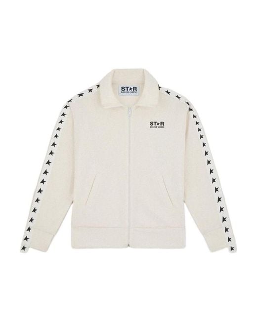Golden Goose Deluxe Brand Natural Star Logo Printed Jacket