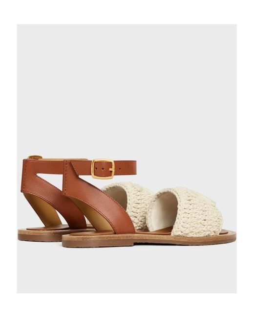 Céline White Lympia Sandal