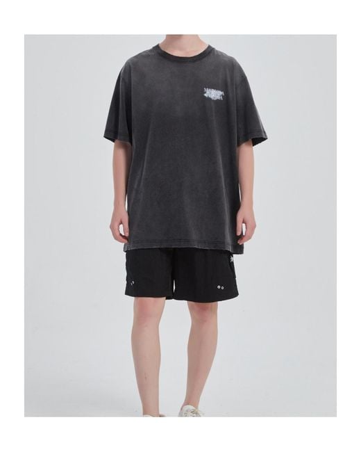 Marissa Chiara Black Short-Sleeved T-Shirt for men