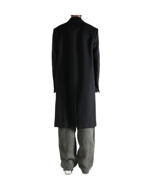 Ann Demeulemeester Black Long-Sleeved Coat for men