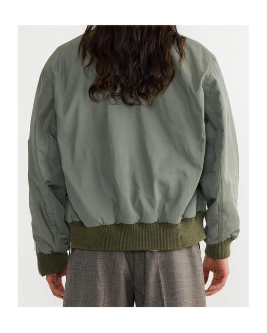 Dries Van Noten Green Long Sleeve Casual Jacket for men