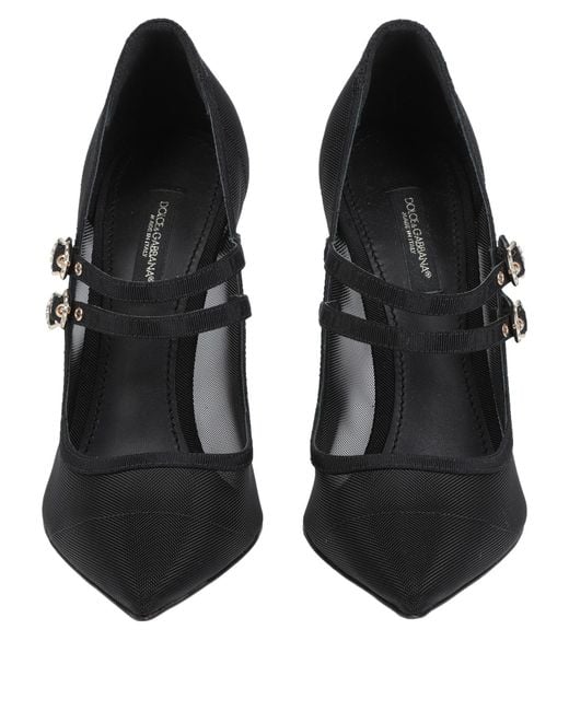 Dolce & Gabbana Black Mary Jane High Heels