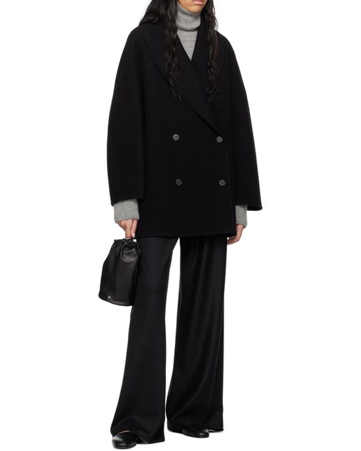 The Row Blue Polli Double Breasted Jacket