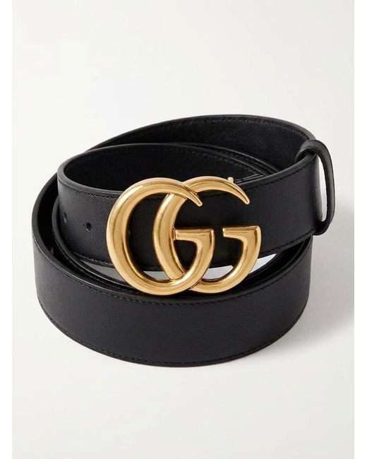 Gucci Black Gg Buckle Belt for men